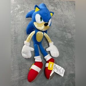SEGA Sonic the Hedgehog Plush Doll Stuffed Animal 24" Large Good Used Head Spike